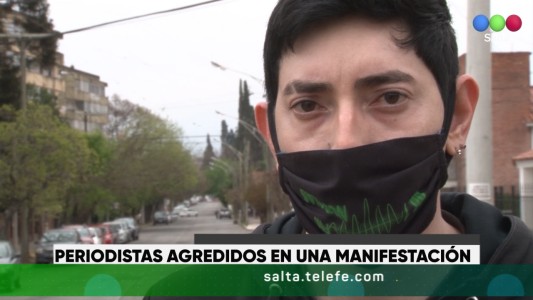 Marcha anticuarentena en Salta: agredieron a dos trabajadores de prensa