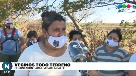 Colastiné Sur: los vecinos compran cámaras de seguridad y limpian las calles