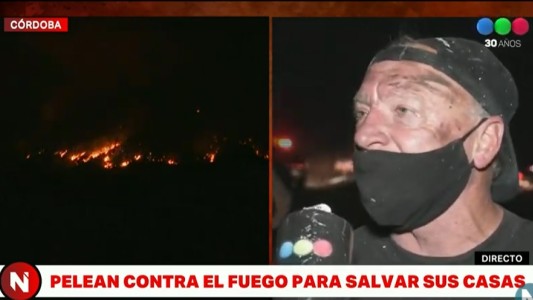 Dolor y desesperación en medio de la batalla contra el fuego en Córdoba