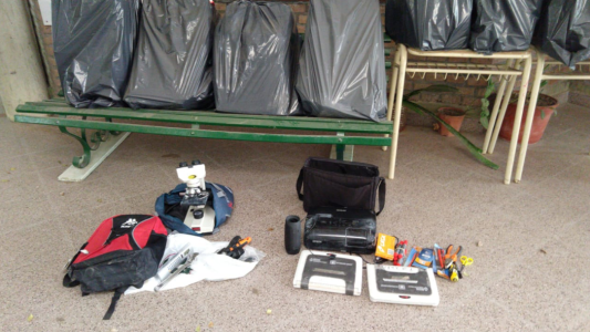 Robo en Escuela Alem: "da mucha pena encontrarla así"