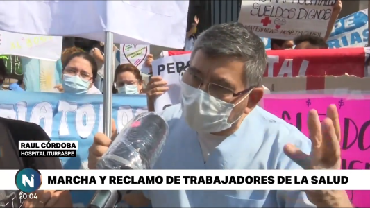 Trabajadores de la salud pidieron retomar la paritaria