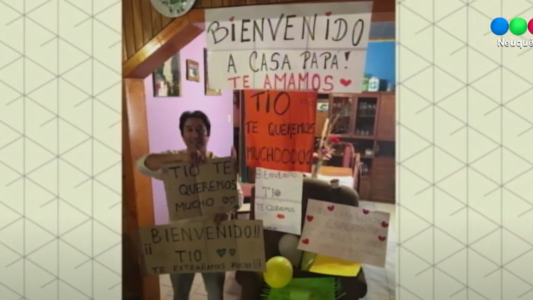 Neuquén: Logró vencer al Covid 19 y fue recibido por una gran caravana de familia y amigos
