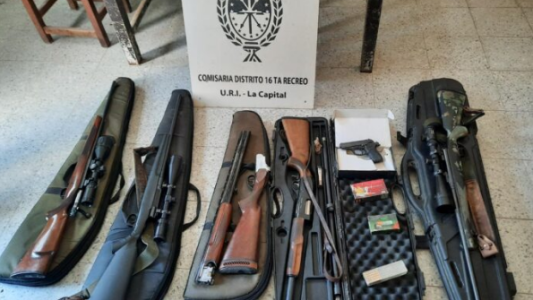 Importante secuestro de un arsenal de armas y balas a un vecino de Recreo