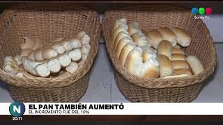 El pan registro un aumento del 10%