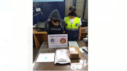 La detuvieron cuando retiraba del correo “polvo de almendras”, y detectaron que era cocaína