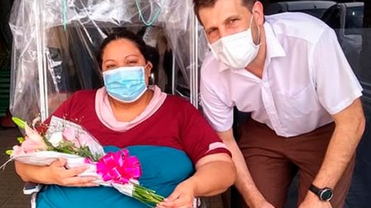 Entrerriana superó por segunda vez el Covid-19: "vuelta a casa, felicidad total