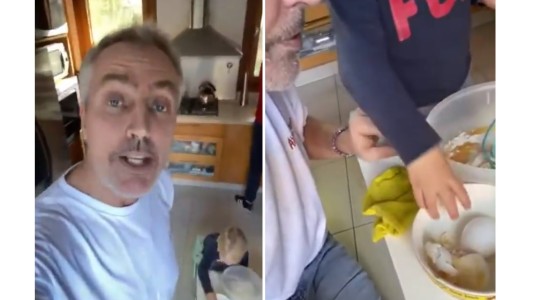Video: Mirko cumplió 3 años y se preparó su propia torta