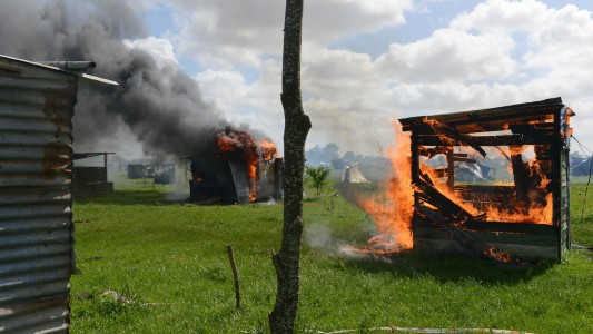 Liberan a todos los detenidos tras el desalojo de Guernica