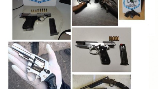 La policía secuestró diez armas de fuego en los últimos días en la ciudad