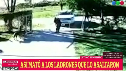 Video: así mató el jubilado a dos ladrones que intentaron robarle la camioneta