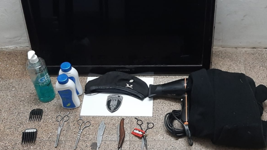 Santo Tomé: la policía detuvo a un joven tras robar una barbería