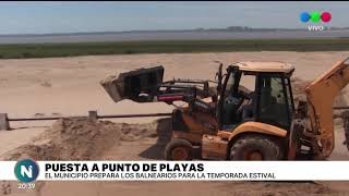 Comenzó la puesta a punto de las playas santafesinas