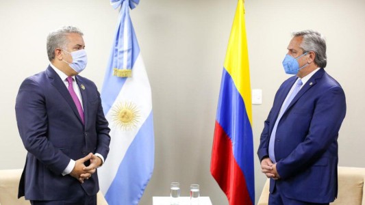 Alberto Fernández mantuvo una reunión bilateral con su par de Colombia