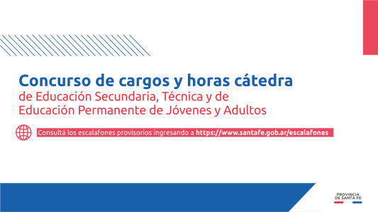 El Ministerio de Educación lleva adelante el concurso de cargos y horas cátedra de Educación Secundaria