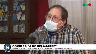 Coronavirus: los médicos piden que la sociedad no se relaje