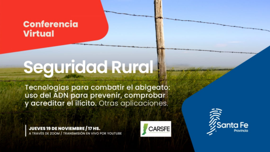 La provincia realizará una conferencia virtual sobre seguridad rural y tecnologías para combatir el abigeato