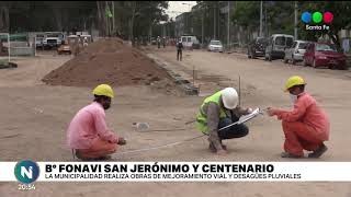 Avanzan las obras de desagüe en Barrio Centenario