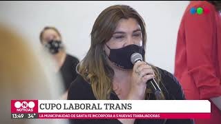 La municipalidad incorporó cinco nuevas trabajadores trans