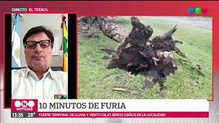Minutos de furia en El trébol: la tormenta arrasó la localidad santafesina