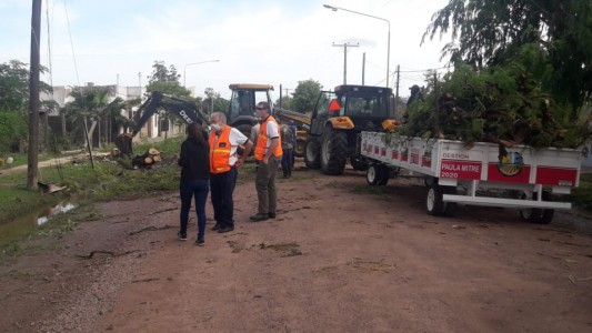 El Gobierno provincial asistió a localidades azotadas por el temporal el fin de semana