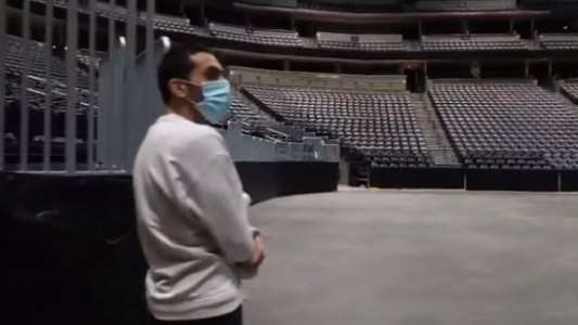 Video: Así conoció Campazzo el estadio de Denver