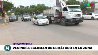 Vecinos reclaman un semáforo en Dr. Zavalla y Gorriti