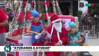 Se disfrazaron de Papá Noel para ayudar a los que menos tienen