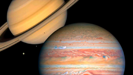 Júpiter y Saturno, alineados: Cómo y cuándo se podrá ver esta conjunción