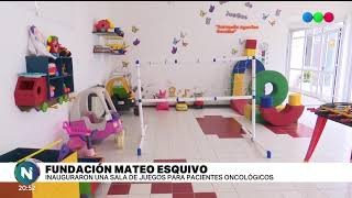 Fundación Mateo Esquivo: inauguran una sala de juegos para pacientes oncológicos