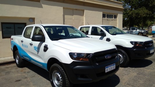 La empresa Aguas Santafesinas incorpora 24 nuevos vehículos operativos