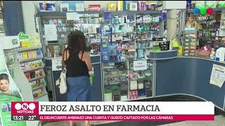 Feróz asalto a una farmacia en pleno Boulevard