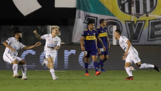 Boca fue goleado por Santos y se quedó sin final de Copa Libertadores