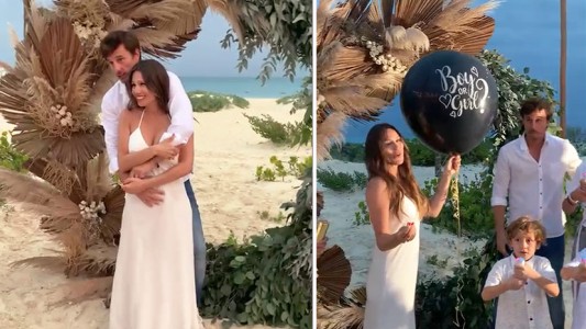 Pampita anunció que está embarazada y confirmó el sexo del bebé: el video del anuncio