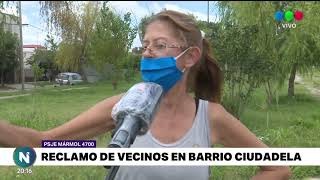 Ciudadela: los vecinos piden reposición de luminaria y desmalezamiento