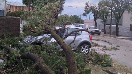 Un tornado de baja intensidad se registró en la madrugada en Venado Tuerto