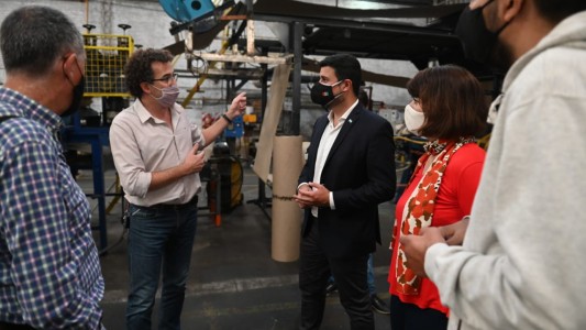 Marcos Cleri visitó empresas rosarinas