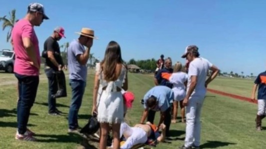 Burlando habló luego de caerse jugando al polo: "Me la pegué duro"