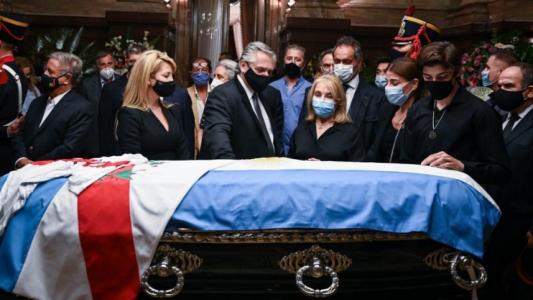 Carlos Menem es velado en el Congreso