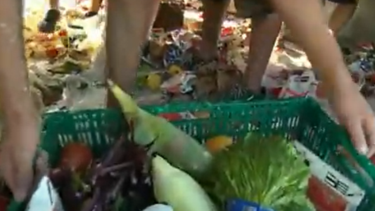 Saquearon la mercadería de un camión que volcó en Campana