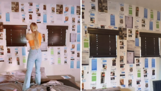 Video de TikTok: se vengó de su pareja empapelando la casa con los mensajes que mandó con las tres chicas con las que fue infiel