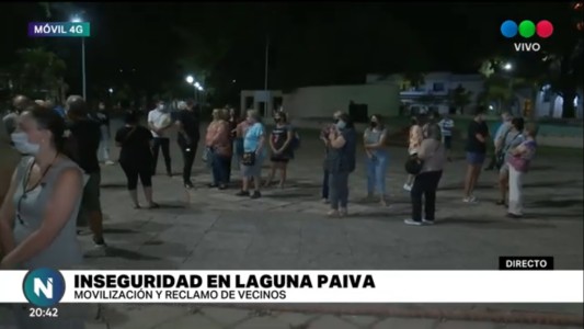 Movilización en Laguna Paiva: vecinos piden “respaldo y seguridad”