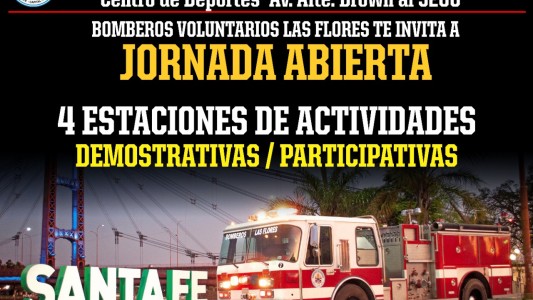 Los Bomberos Voluntarios de Las Flores invitan a concientizar