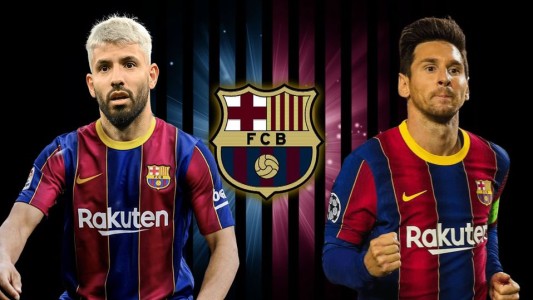 El "Kun" Agüero es el objetivo del Barcelona para seducir a Messi para que continúe en el club
