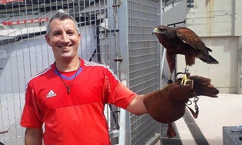 Las aves que “custodian” el campo de juego de River son adiestradas en la provincia