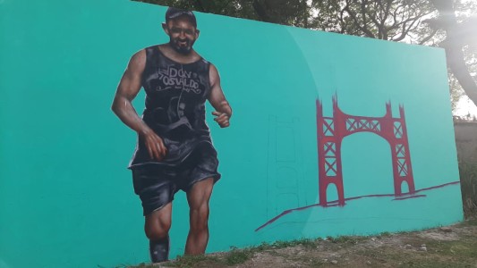 Falleció en el intento de cruzar la Setúbal a pie y tendrá su mural