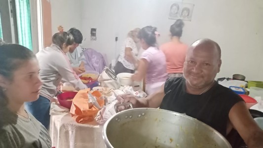 En La Guardia, asistían a 70 personas al inicio de la pandemia: ya son casi 300