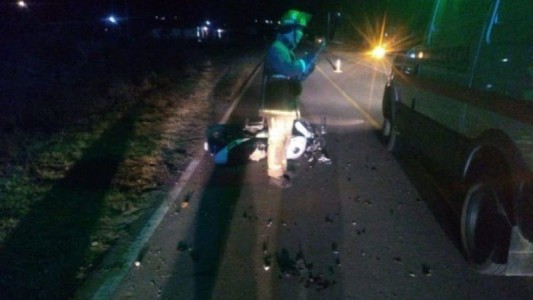 Murió un motociclista al chocar conta una vaca