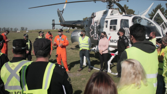 Capacitan a agentes de la Policía de Seguridad Vial en evacuaciones aeromédicas en la Autopista Rosario Santa Fe