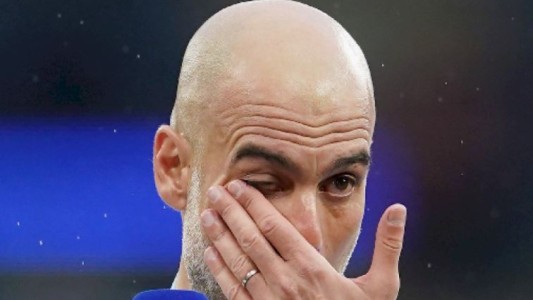 Guardiola lloró en la despedida del Kun Agüero