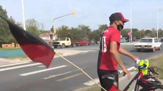 Unió San Javier con Asunción en bici y no pudo ir a San Juan: pedaleó hasta la Basílica de Guadalupe